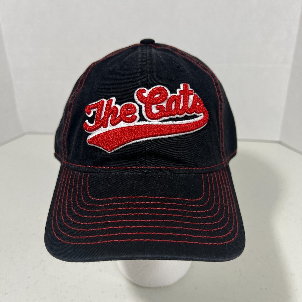 Adidas Mens One Size Black Red The Cats Cincinnati Bearcats‎ Baseball Hat NWOT